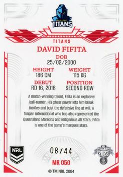 2023 NRL Traders Elite - Mojo Ruby #MR050 David Fifita Back